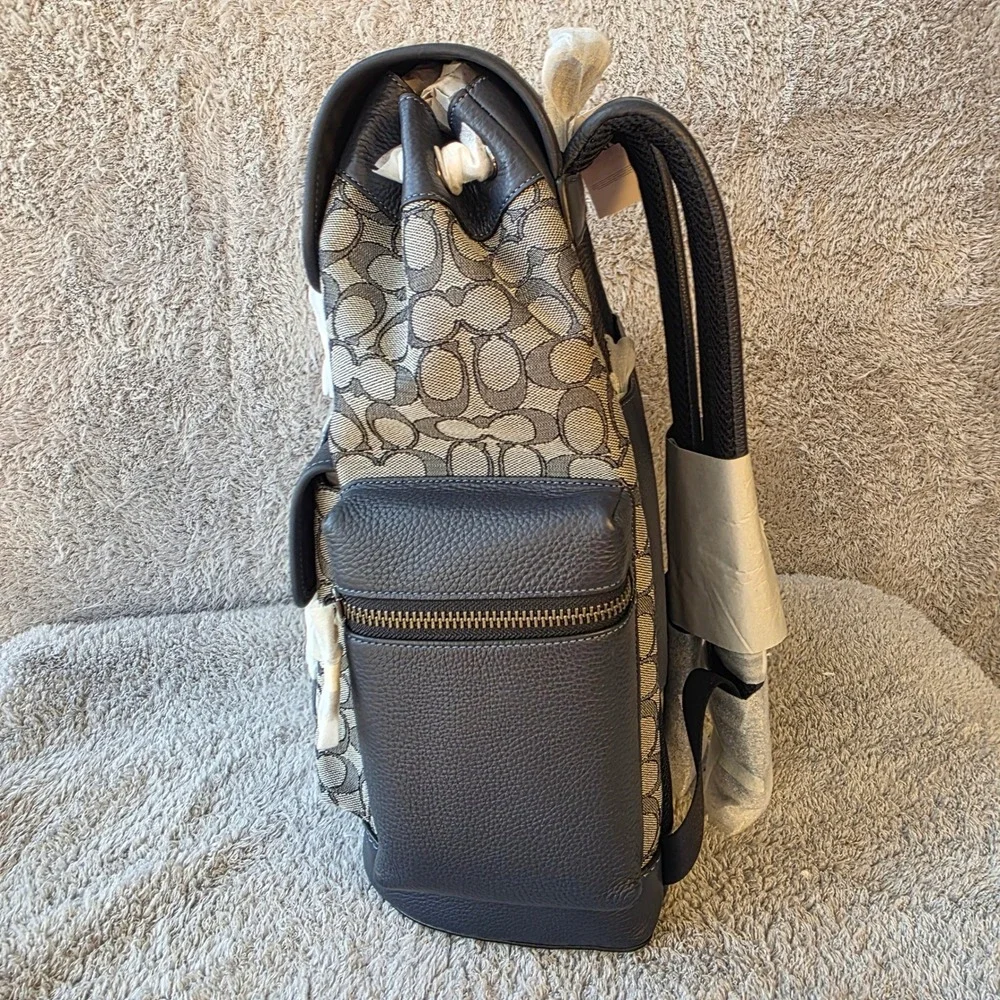 Coach Sprint‎ Backpack Signature Jacquard QB Navy Midnight CE523 NEW WITH TAGS